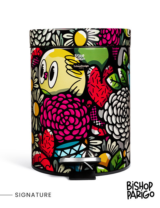 Poubelle 5L BirdyFlowers